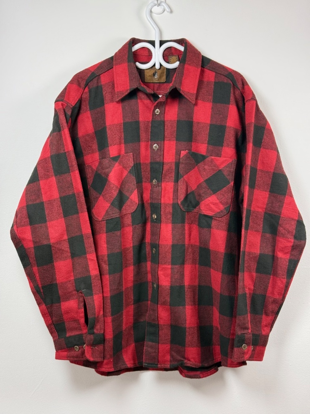 St John's Bay Vintage men Flannel shirt size Large 100% cotton